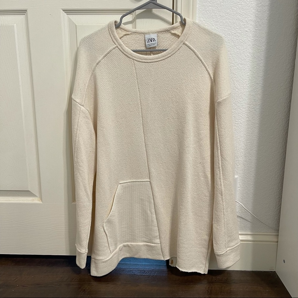 Zara Man Long-lined knitted sweater